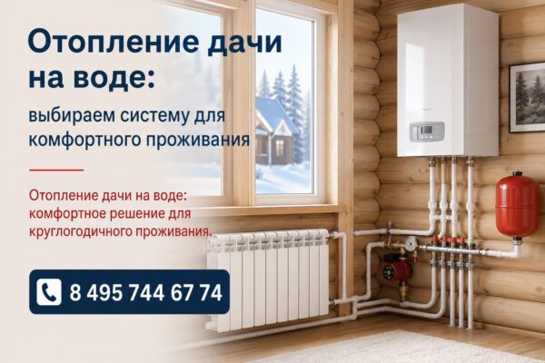 Отопление дачи на воде