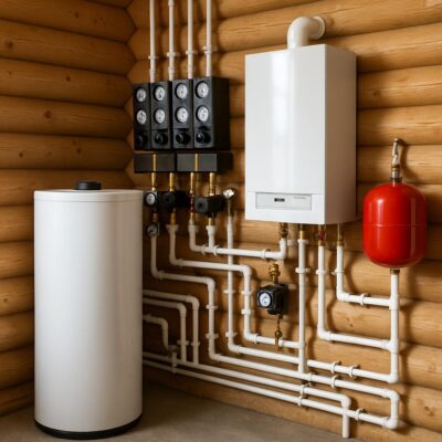 Отопление в деревянном доме: монтаж котельной
