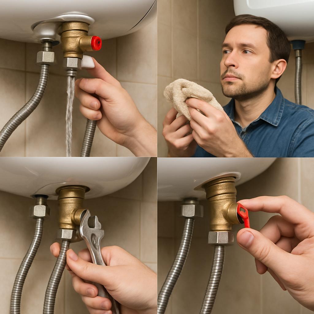 Что делать, если из предохранительного клапана водонагревателя течет вода