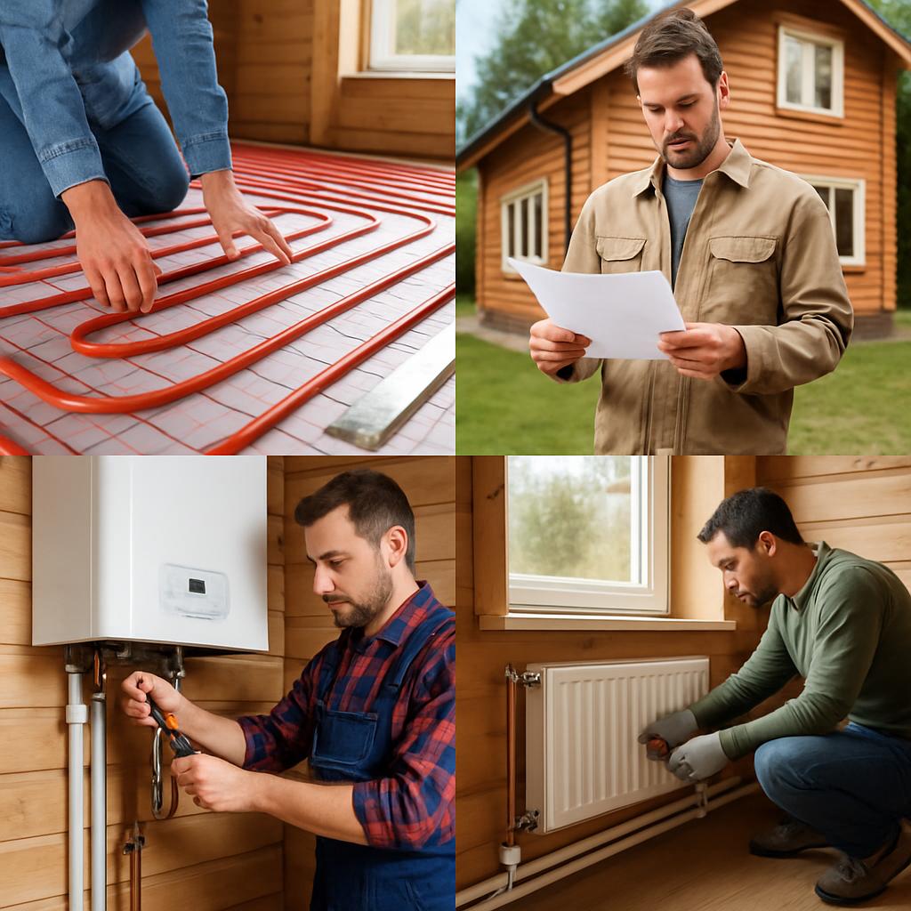 Отопление загородного дома своими руками