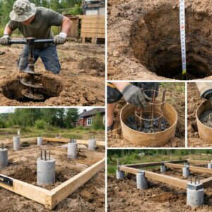 Недорогой буронабивной свайный фундамент