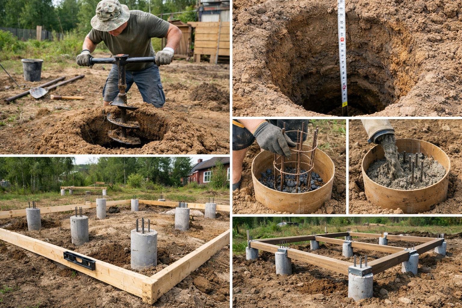 Почему буронабивной свайный фундамент — недорогое и надежное решение для вашего дома