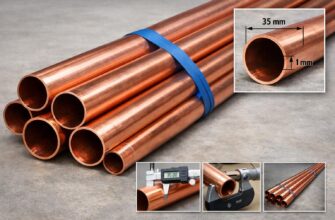 Труба медная неотожженная 35×1 — штанга 5 м