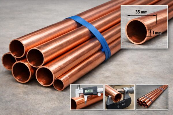 Труба медная неотожженная 35×1 — штанга 5 м