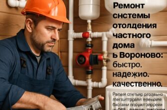 Ремонт системы отопления частного дома в Вороново