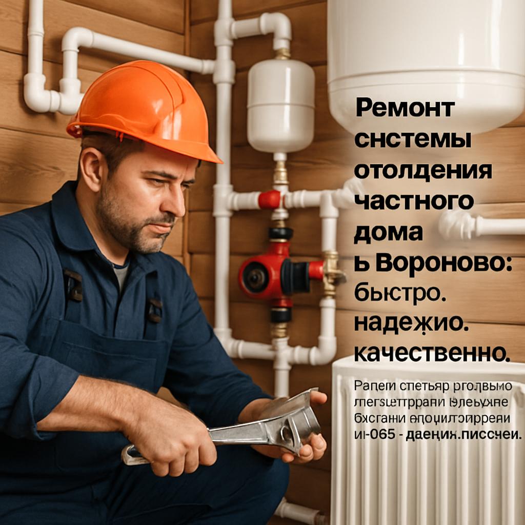 Ремонт системы отопления частного дома в Вороново