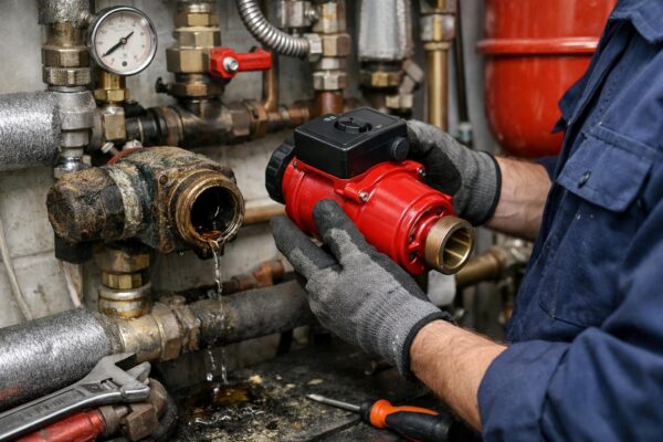 Замена насоса в системе отопления