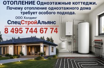 Почему отопление одноэтажного дома требует особого подхода