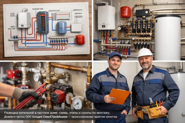 Разводка котельной в частном доме