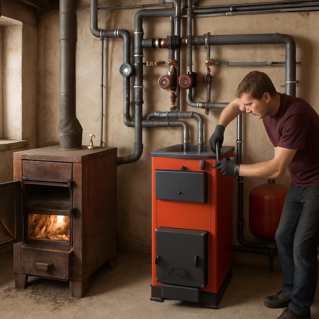 Перепланировка дровяного отопления