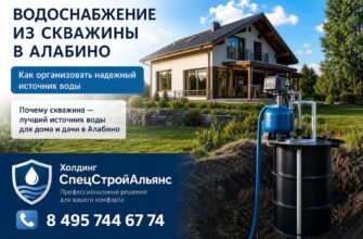 Водоснабжение из скважины в Алабино
