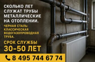 Срок службы металлических труб отопления
