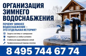 Организация зимнего водоснабжения