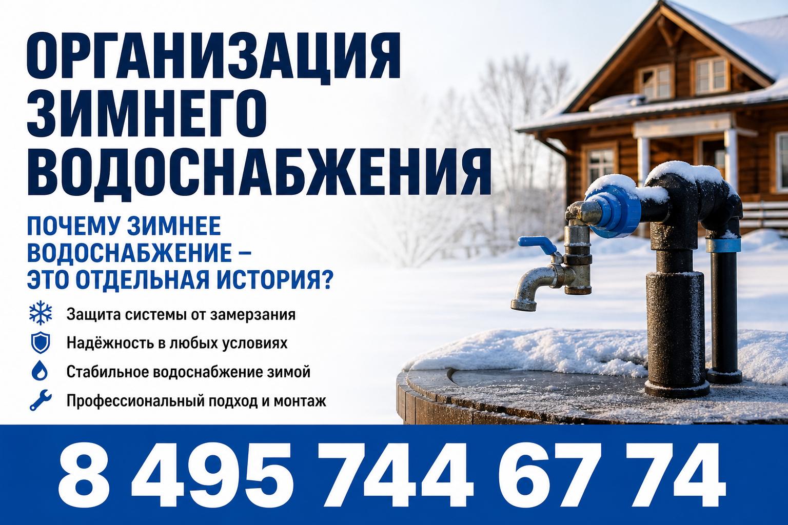 Почему зимнее водоснабжение это отдельная история Почему зимнее водоснабжение это отдельная история