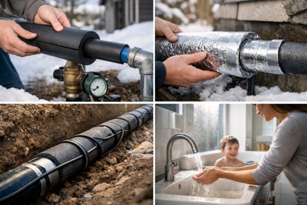 Утепление водопровода в частном доме