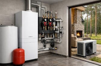 Отопление коттеджа котлом Viessmann