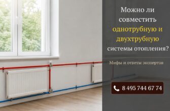 Можно ли совместить однотрубную и двухтрубную системы отопления?