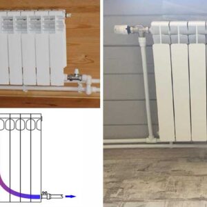 Диагональное подключение радиатора отопления