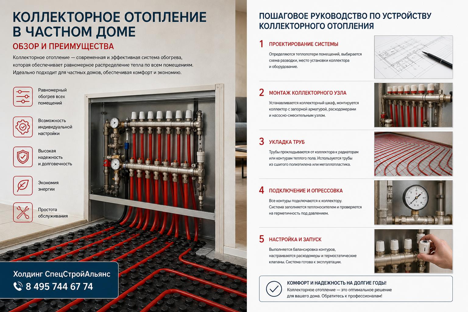 Коллекторное отопление частного дома: обзор и преимущества Коллекторное отопление частного дома: обзор и преимущества