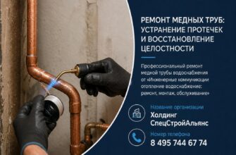Ремонт медных труб: устранение протечек