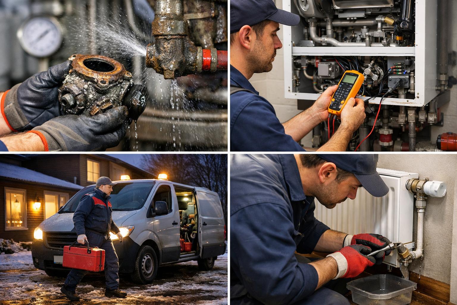 Выезд в день обращения и круглосуточный аварийный ремонт