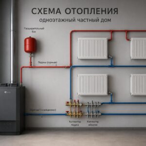 Как правильно спроектировать схему отопления в частном доме одноэтажный: простые решения для комфортного тепла