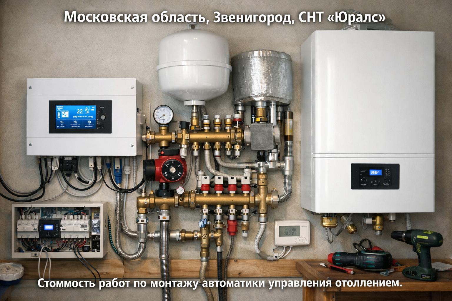 Московская область Звенигород СНТ Юралс ► Стоимость работ по монтажу автоматики управления отоплением.
