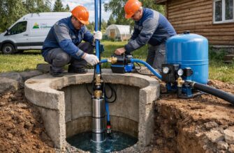 Водоснабжение из колодца: особенности монтажа насоса