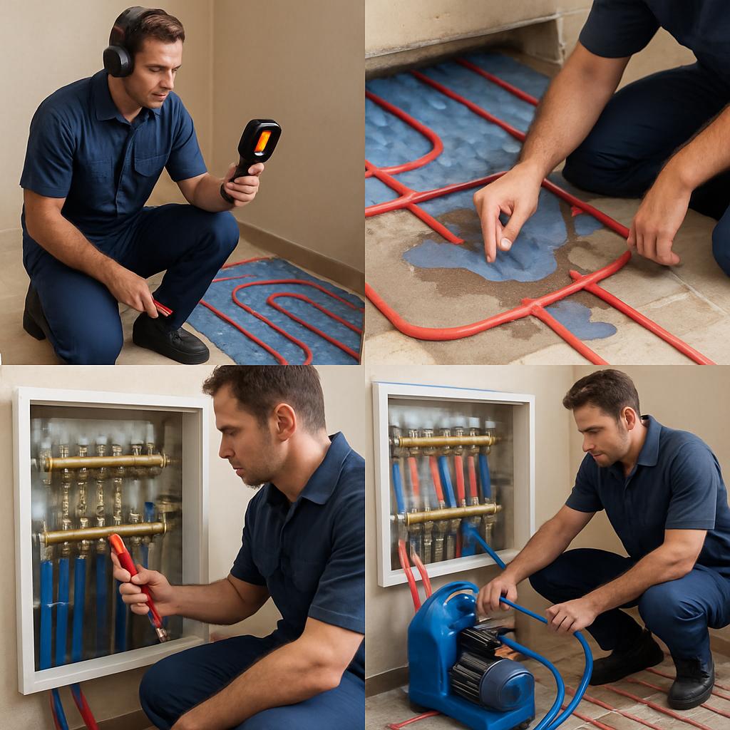 Пошаговый ремонт водяных тёплых полов