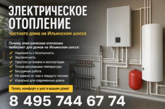 Электрическое отопление частного дома на Ильинском шоссе