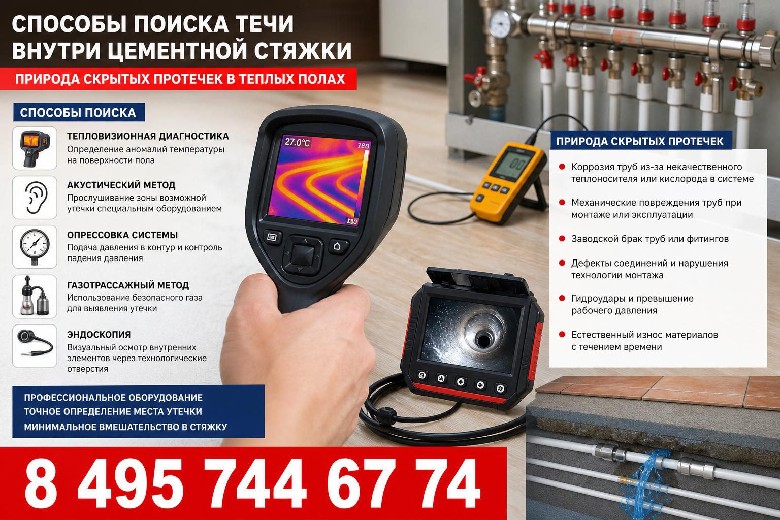 Природа скрытых протечек в теплых полах