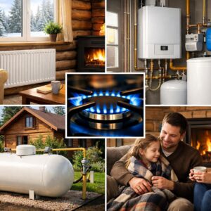 Отопление дачи газом