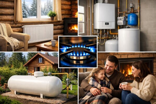 Отопление дачи газом