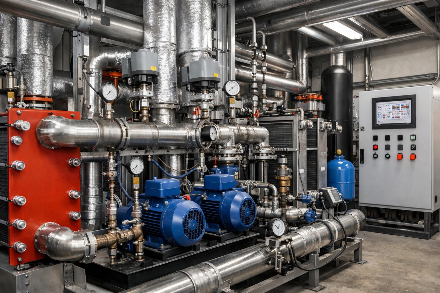 Тепловой пункт промышленный: ключевые элементы и их назначение