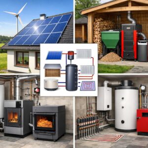 Комбинированное отопление частного дома без газа