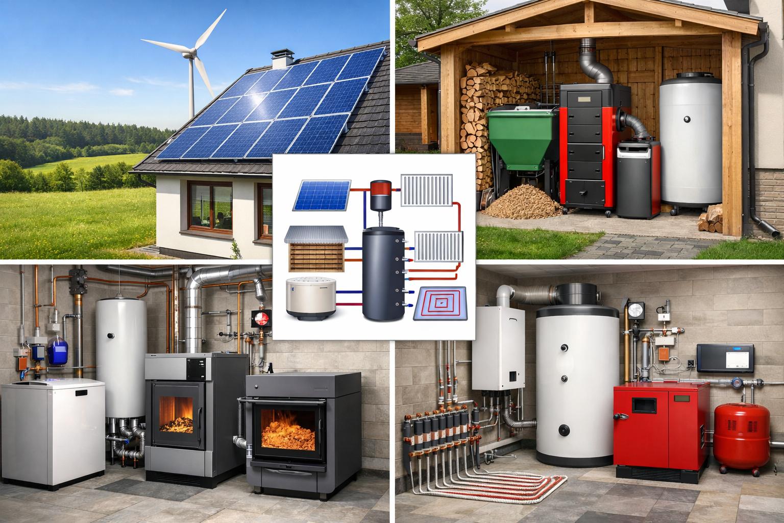 Комбинированное отопление частного дома при отсутствии газа: лучшие схемы и решения от ООО Холдинг СпецСтройАльянс