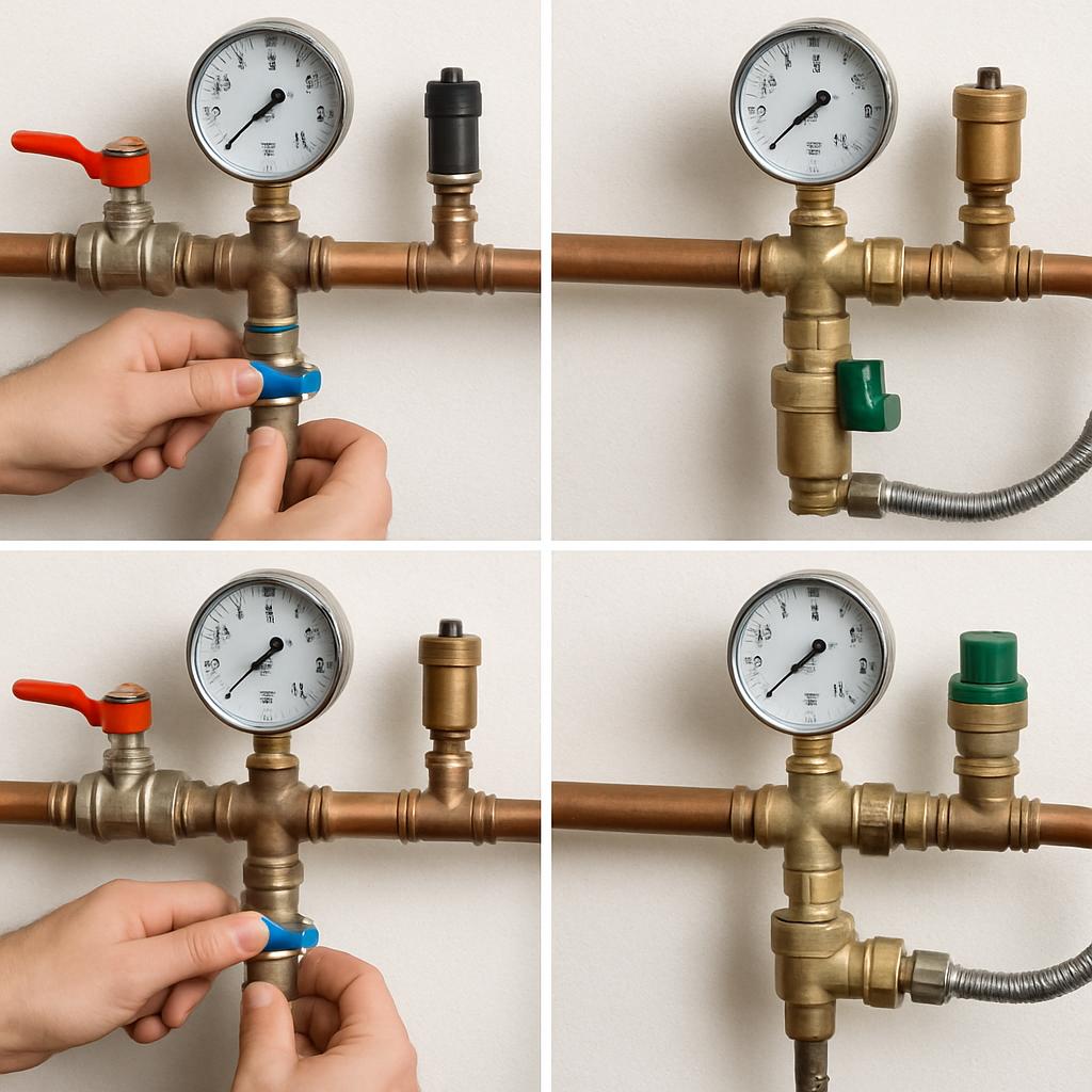 Как сделать ручную и автоматическую подпитку системы отопления.