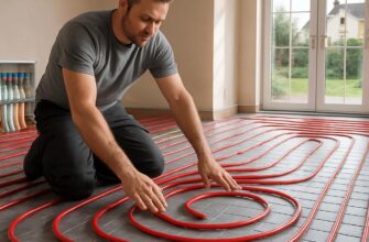 Отопление частного дома водяным тёплым полом