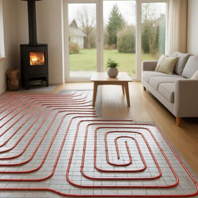 Отопление частного дома — водяными теплыми полами