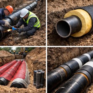 Трубы отопления для монтажа в грунте