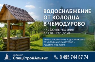 Водоснабжение от колодца в Чемодурово
