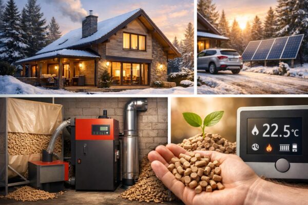 Отопление коттеджа на пеллетах