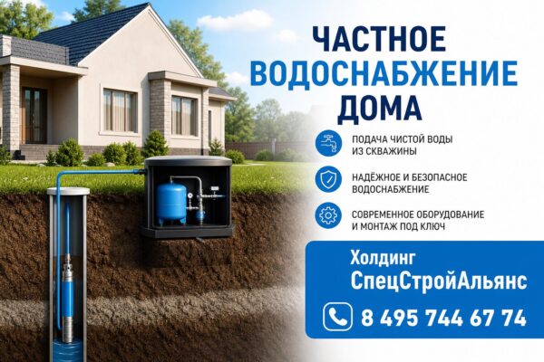 Частное водоснабжение дома