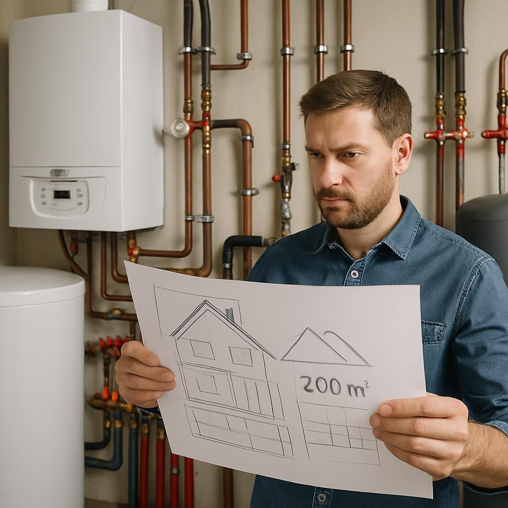 Отопление дома 200 м²