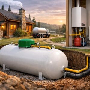 Отопление от газгольдера