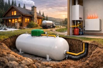 Отопление от газгольдера