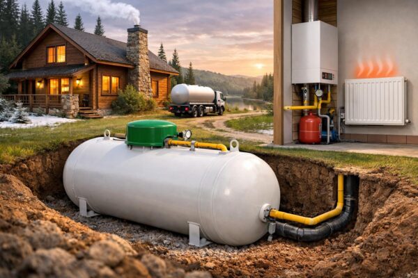 Отопление от газгольдера