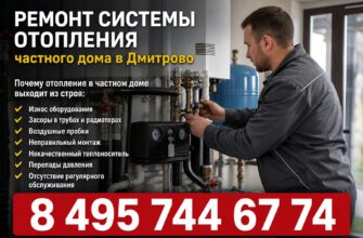 Ремонт системы отопления частного дома в Дмитрово