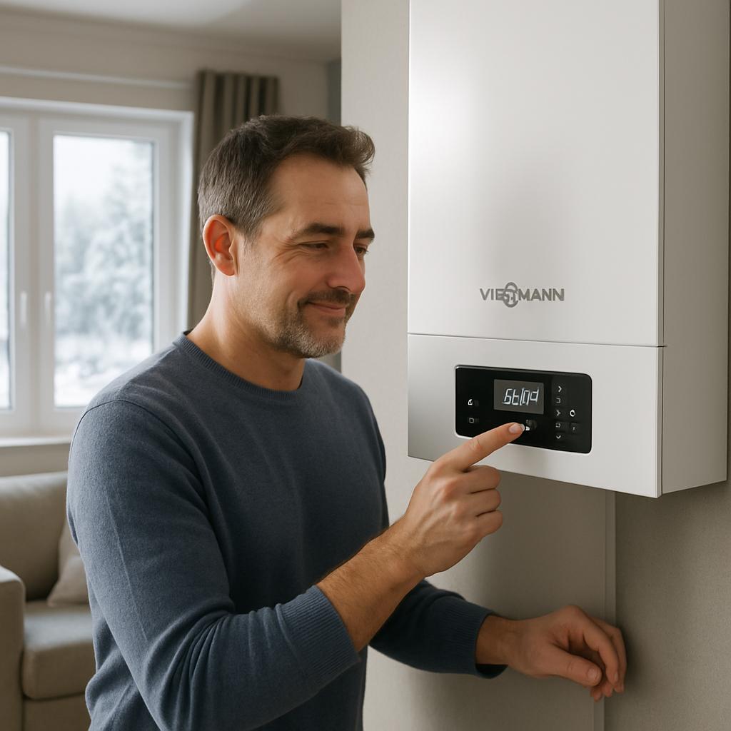 Отопление дома с котлом Viessmann