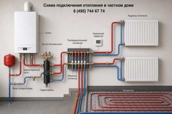 Как правильно выбрать и реализовать схему подключения отопления в частном доме: практическое руководство